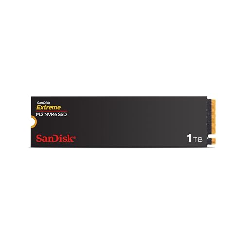 SanDisk Extreme M.2 NVMe SSD 1 TB (Interne SSD, PCIe Gen 4.0, bis zu 5.150 MB/s, nCache-Technologie, 5 Jahre Garantie) von SanDisk