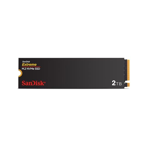 SanDisk Extreme M.2 NVMe SSD 2 TB (Interne SSD, PCIe Gen 4.0, bis zu 5.150 MB/s, nCache-Technologie, 5 Jahre Garantie) von SanDisk