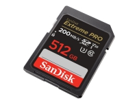 SanDisk Extreme PRO, 512 GB, SDXC, Klasse 10, 200 MB/s, 140 MB/s, Class 3 (U3) von SanDisk