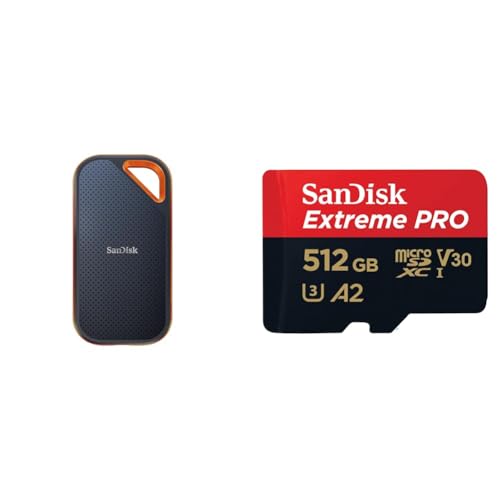SanDisk Extreme PRO Portable SSD externe SSD 2 TB & Extreme PRO microSDXC UHS-I Speicherkarte 512 GB + Adapter & RescuePRO Deluxe SanDisk Extreme PRO Portable SSD externe SSD 2 TB & Extreme PRO microSDXC UHS-I Speicherkarte 512 GB + Adapter & RescuePRO Deluxe von SanDisk