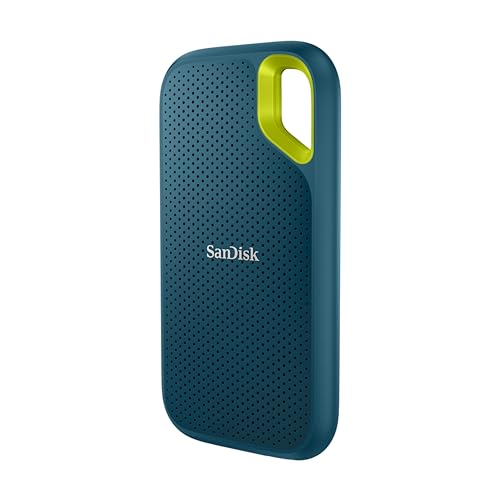 SanDisk Extreme Portable NVMe SSD 1 TB (USB-C, bis zu 1.050 MB/s Lesegeschwindigkeit und 1.000 MB/s Schreibgeschwindigkeit, wasser- und staubbeständig) Monterey von SanDisk