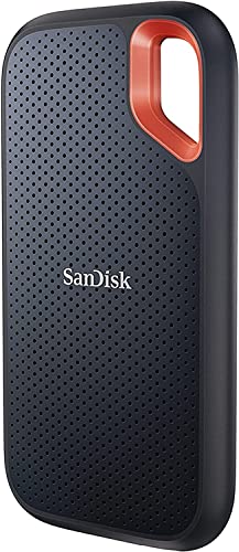 SanDisk Extreme Portable SSD 8 TB (tragbare NVMe SSD, USB-C, bis zu 1.050 MB/s Lesegeschwindigkeit und 1.000 MB/s Schreibgeschwindigkeit, Wasser- und staubbeständig) Schwarz von SanDisk