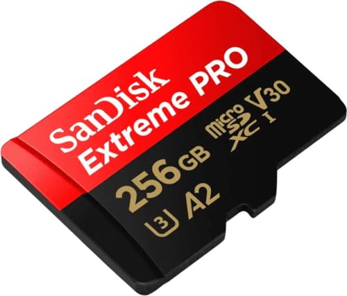 SanDisk Extreme Pro 256 GB microSDXC Memory Card + SD Adapter with A2 App Performance + Rescue Pro Deluxe 170 MB/s Class 10, UHS-I, U3, V30 von SanDisk