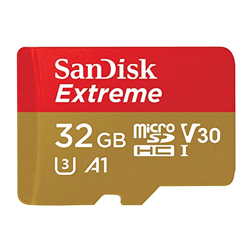 SanDisk Extreme microSD-Karte für mobiles Gaming 32 GB (Lesen bis 100 MB/s, für Smartphones, für AAA/3D/VR-Spielgrafiken und 4K-UHD Videos, Class 10, UHS-I, U3, V30) von SanDisk