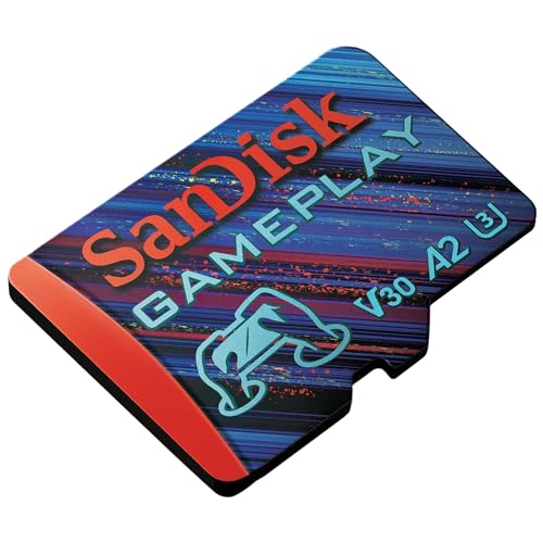 SanDisk GamePlay-microSD-Karte für Mobile Gaming/Handheld-Konsolen 256 GB (für Spiele mit anspruchsvoller AAA-/3D-/VR-Grafik, 4K-UHD-Videos, Lesegeschwindigkeiten bis zu 190 MB/s, A2, V30, U3) von SanDisk