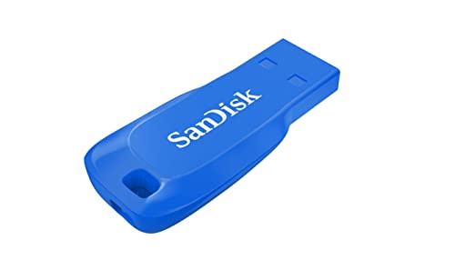 SanDisk SDCZ50C-064G-B35BE 64 GB Cruzer Blade USB 2.0 Flash Drive - Electric Blue von SanDisk