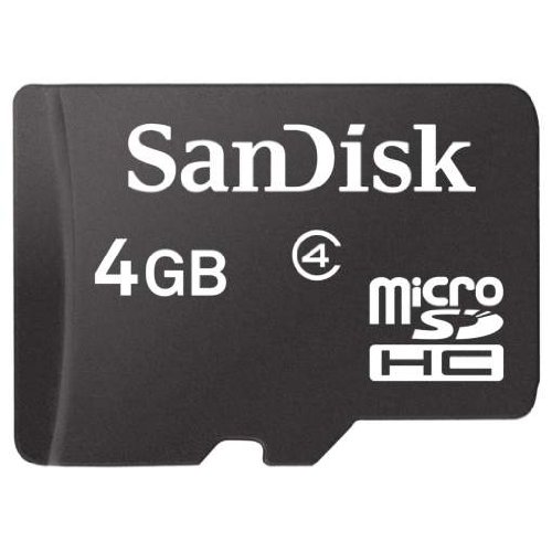 SanDisk SDSDQM-004G-B35 Micro SDHC 4GB Speicherkarte [Amazon Frustfreie Verpackung] von SanDisk