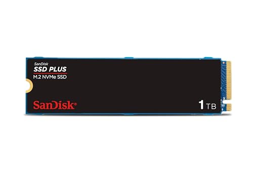 SanDisk SSD PLUS M.2 NVMe SSD 1 TB (M.2 2280, PCIe Gen 3.0, einfache Installation, Western Digital Dashboard, 3 Jahre Garantie) von SanDisk