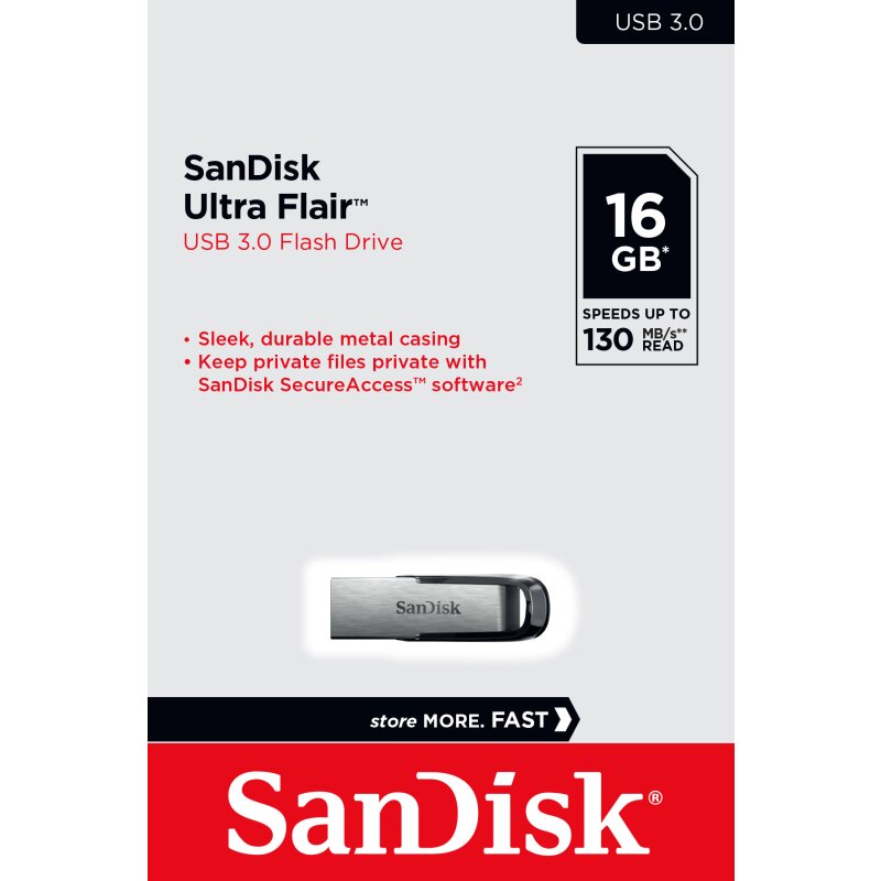 SanDisk USB 3.0 Stick 16GB, Ultra Flair von SanDisk