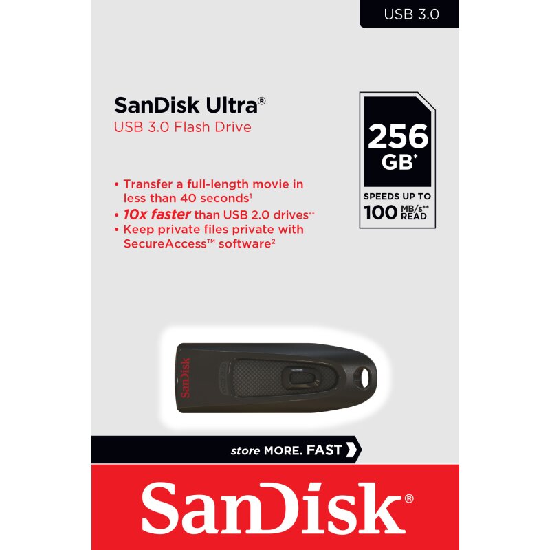 SanDisk USB 3.0 Stick 256GB, Ultra SanDisk USB 3.0 Stick 256GB, Ultra von SanDisk