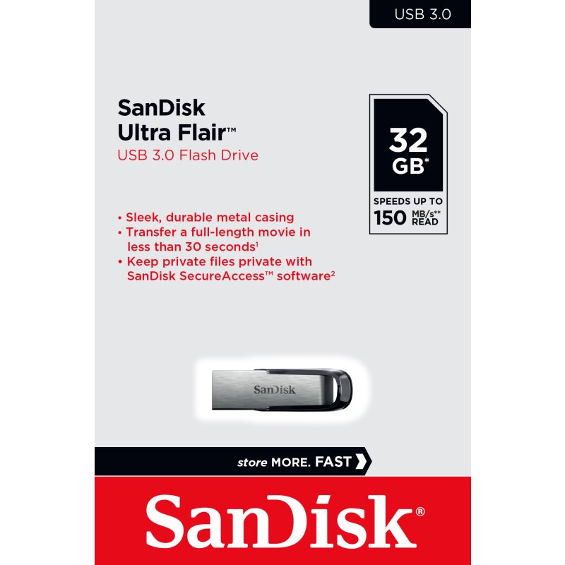 SanDisk USB 3.0 Stick 32GB, Ultra Flair von SanDisk