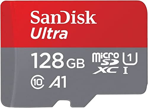 SanDisk Ultra 128 GB microSDXC UHS-I-Karte für Chromebook mit SD-Adapter (Für Smartphones und Tablets, A1, Class 10, U1, Full HD-Videos, bis zu 140 MB/s Lesegeschwindigkeit) 10 Jahre Garantie von SanDisk