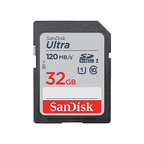 SanDisk Ultra 32GB SDHC Memory Card, Up to 120 MB/s, Class 10, UHS-I, V10, 3 packs SanDisk Ultra 32GB SDHC Memory Card, Up to 120 MB/s, Class 10, UHS-I, V10, 3 packs von SanDisk