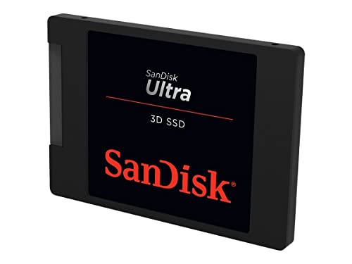 SanDisk Ultra 3D SSD 2 TB SSD interne SSD Festplatte (SSD intern 2,5 Zoll, stoßbeständig, 3D NAND-Technologie, n-Cache 2.0-Technologie, 560 MB/s Übertragungsraten) Schwarz von SanDisk
