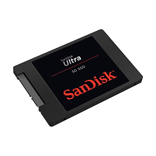 SanDisk Ultra 3D SSD 4 TB interne SSD (SSD intern 2,5 Zoll, stoßbeständig, 3D NAND, nCache 2.0-Technologie, 560 MB/s Übertragungsraten) Schwarz, Festkörper-Laufwerk von SanDisk