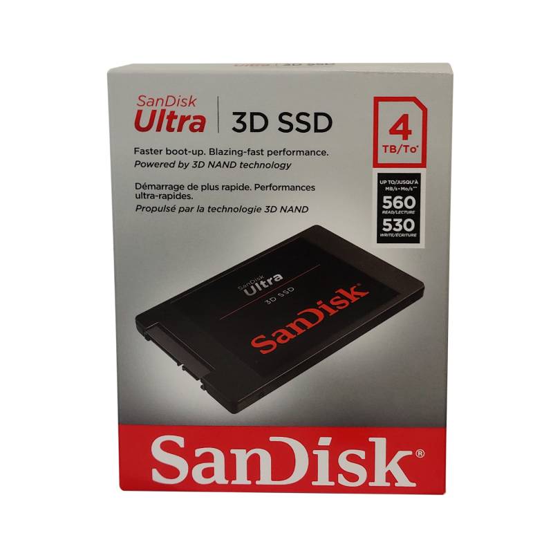 SanDisk Ultra 3D interne SSD 4TB 2,5 Zoll bis zu 560 MB/Sek. von SanDisk
