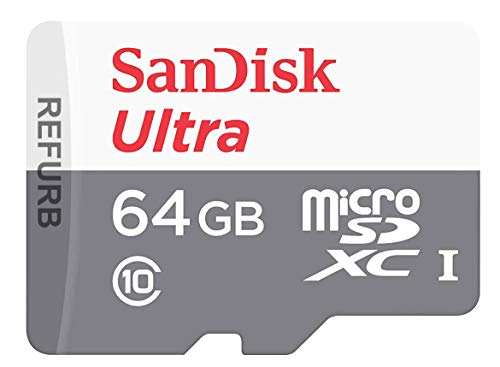 SanDisk Ultra 64GB Android microSDXC Speicherkarte bis zu 80 MB/Sek, Class 10 (Generalüberholt) von SanDisk