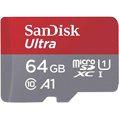 SanDisk Ultra 64GB Imaging microSDXC Speicherkarte + SD-Adapter bis zu 100 MB/Sek., Class 10, U1, A1 von SanDisk