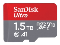 SanDisk Ultra - Flash-Speicherkarte (microSDXC-zu-SD-Adapter enthalten) - 1,5 TB - A1 / UHS Klasse 1 / Klasse10 - microSDXC UHS-I von SanDisk