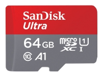 SanDisk Ultra - Flash-Speicherkarte (microSDXC-zu-SD-Adapter enthalten) - 64 GB von SanDisk