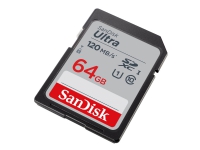 SanDisk Ultra - Flashhukommelseskort - 64 GB - Klasse 10 - SDHC UHS-I von SanDisk