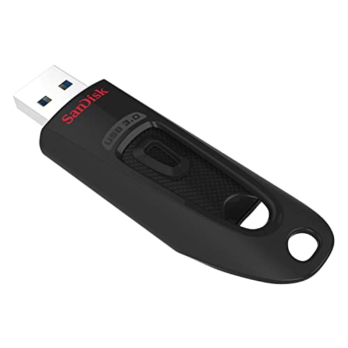 SanDisk Ultra USB 3.0 Flash-Laufwerk 256 GB (SecureAccess Software, Passwortschutz, Übertragungsgeschwindigkeit von bis zu 130 MB/s) Schwarz von SanDisk