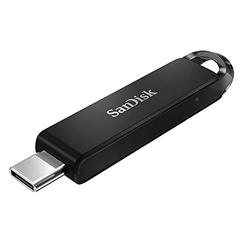 SanDisk Ultra USB Type-C Flash-Laufwerk 128 GB (Smartphone Mobiler Speicher, USB 3.1 Gen 1, SanDisk SecureAccess-Software, 150 MB/s Lesen), Schwarz von SanDisk