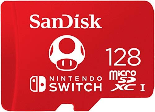 SanDisk microSDXC UHS-I Speicherkarte für Nintendo Switch 128 GB (V30, U3, C10, A1, 100 MB/s Übertragung, mehr Platz für Spiele) von SanDisk