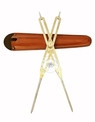 Sanahill Artist Proportional Scale Divider Zeichenwerkzeug, professionell, 22,9 cm lang, massives Messing mit robuster Stahlspitze Sanahill Artist Proportional Scale Divider Zeichenwerkzeug, professionell, 22,9 cm lang, massives Messing mit robuster Stahlspitze von Sanahill
