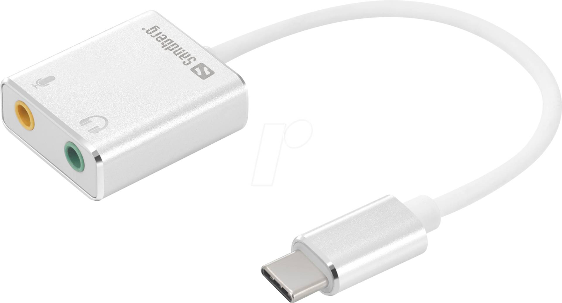 SANDBERG 136-26 - Audio Adapter USB Type-C - 2x Klinkenbuchse 3,5mm von Sandberg