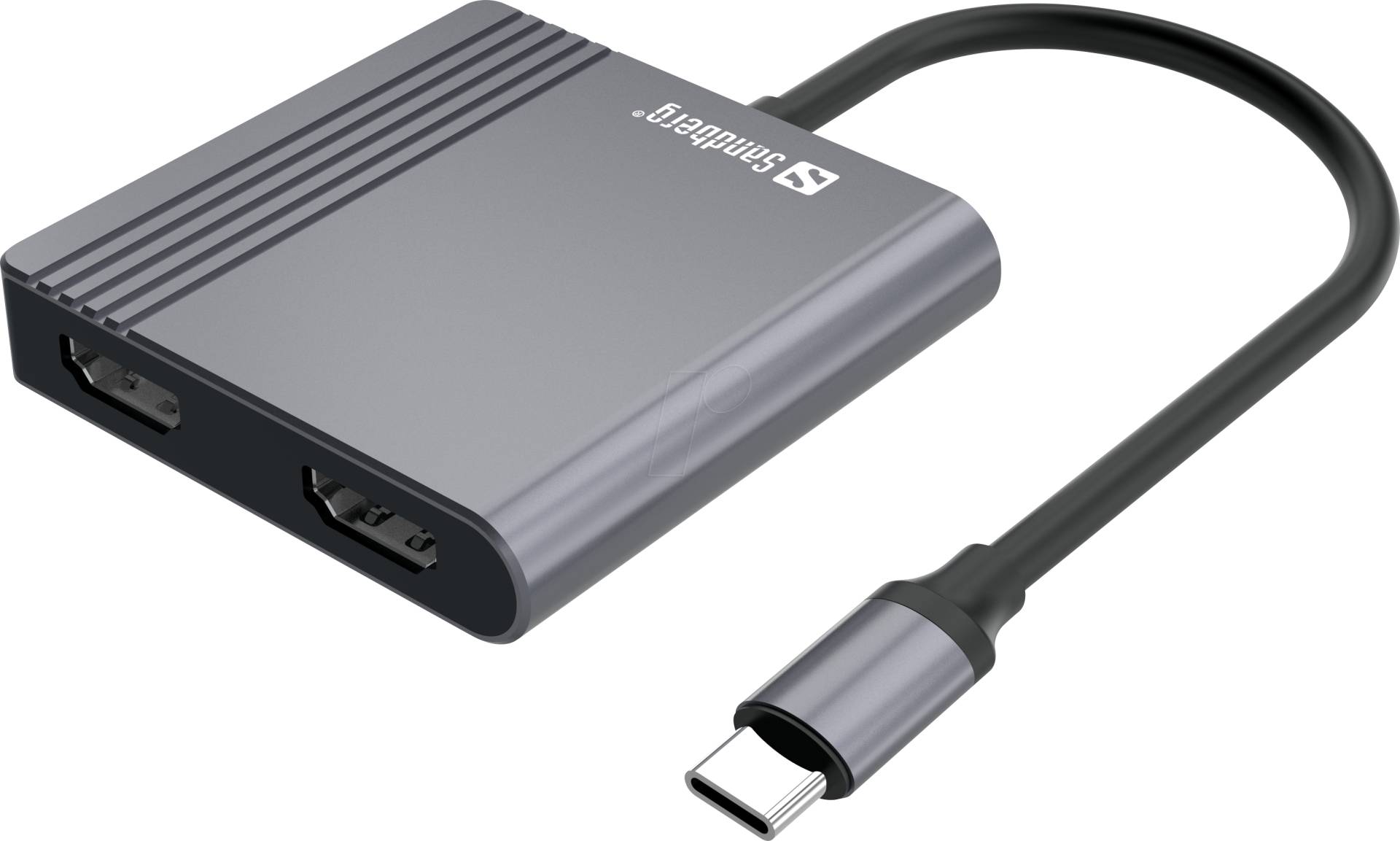 SANDBERG 136-44 - Adapter USB-C > 2x HDMI + USB 3.0 + PD, 4K von Sandberg