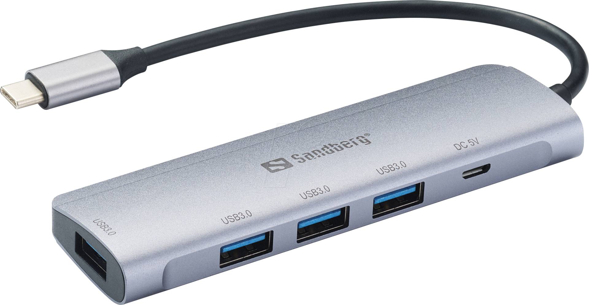 SANDBERG 336-20 - USB 3.0 Hub 4 Port, USB-C zu 4x USB-A SANDBERG 336-20 - USB 3.0 Hub 4 Port, USB-C zu 4x USB-A von Sandberg
