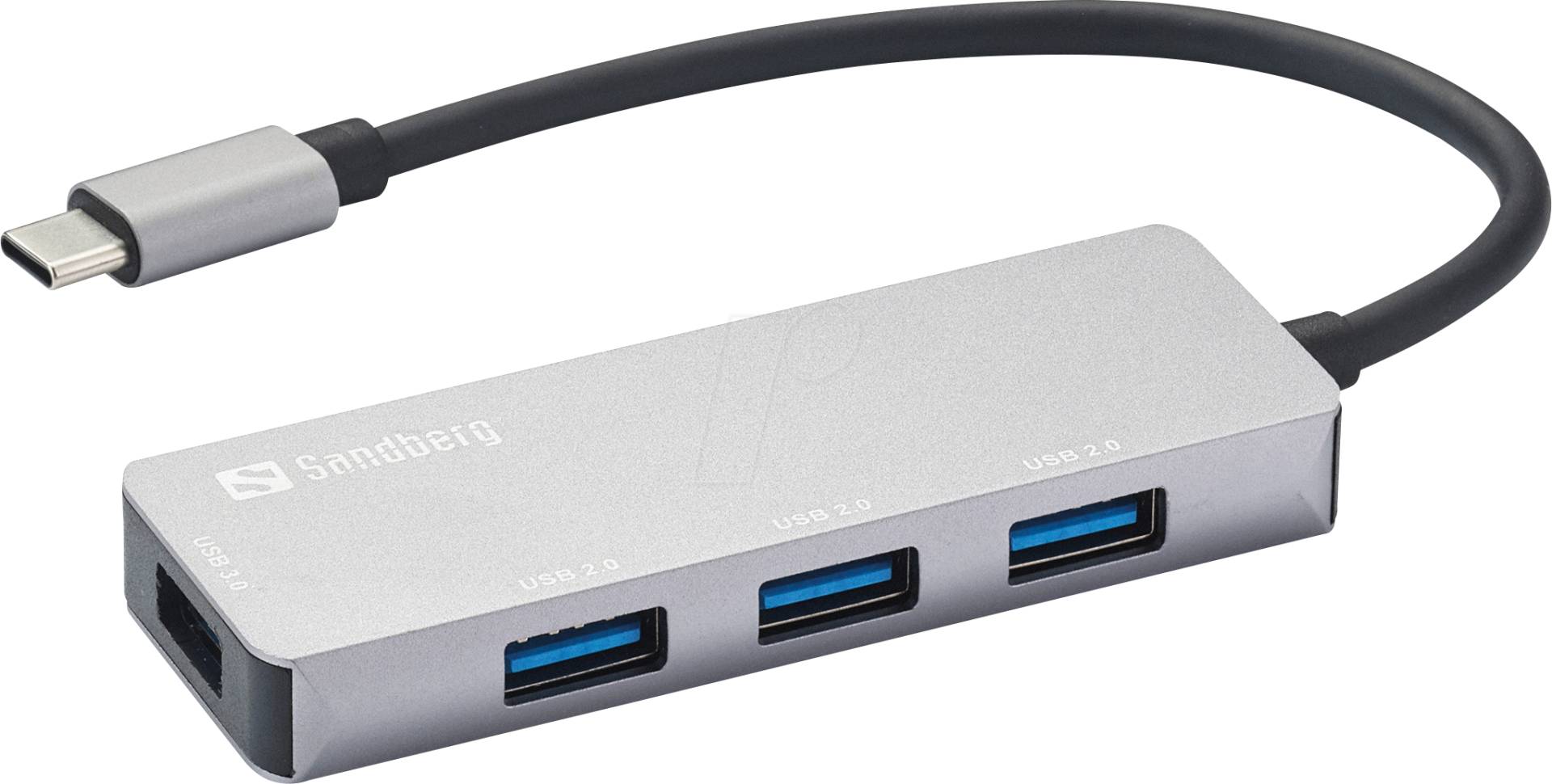SANDBERG 336-32 - USB 3.0 Hub 4 Port, USB-C zu 1x USB 3.0, 3x USB 2.0 SANDBERG 336-32 - USB 3.0 Hub 4 Port, USB-C zu 1x USB 3.0, 3x USB 2.0 von Sandberg