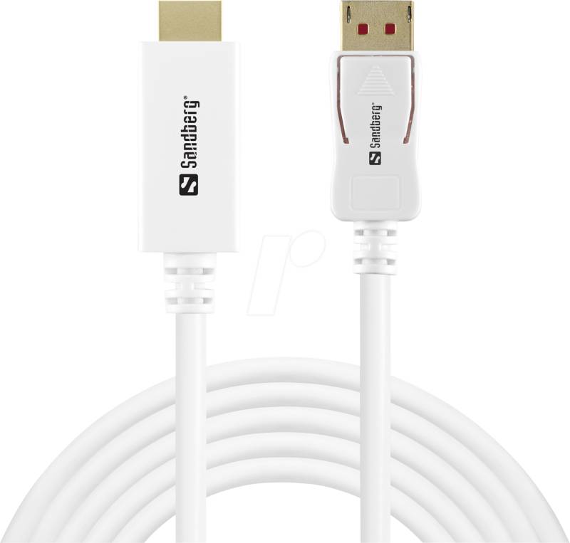 SANDBERG 509-16 - DisplayPort auf HDMI, 4K 60Hz, 2,0 m von Sandberg