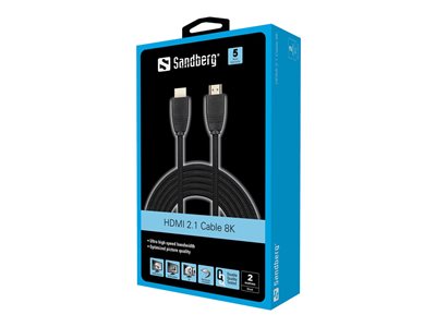SANDBERG HDMI 2.1 Cable 8K 2m SANDBERG HDMI 2.1 Cable 8K 2m von Sandberg
