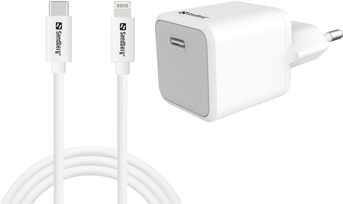 SANDBERG Netzteil - 2-in-1 - 20 Watt - 3 A - PD (24 pin USB-C) (441-57) von Sandberg