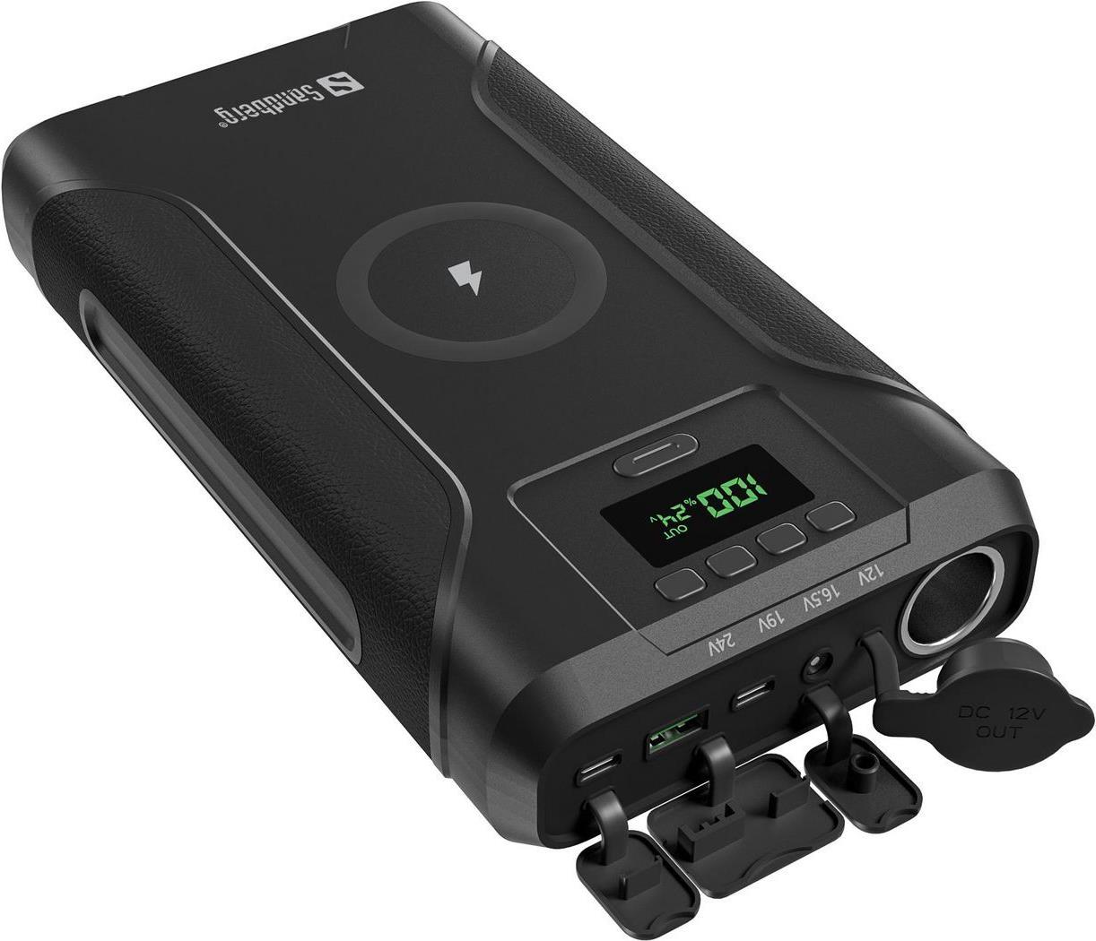 SANDBERG Survivor 7in1 - Powerbank - 76800 mAh - 276.48 Wh - 5 A - 5 Ausgabeanschlussstellen (DC5521, 2 x 24-poliger USB-C (PD) (421-15) von Sandberg