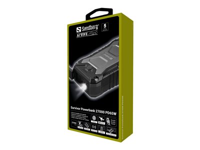 SANDBERG Survivor Powerbank 27000 PD65W SANDBERG Survivor Powerbank 27000 PD65W von Sandberg