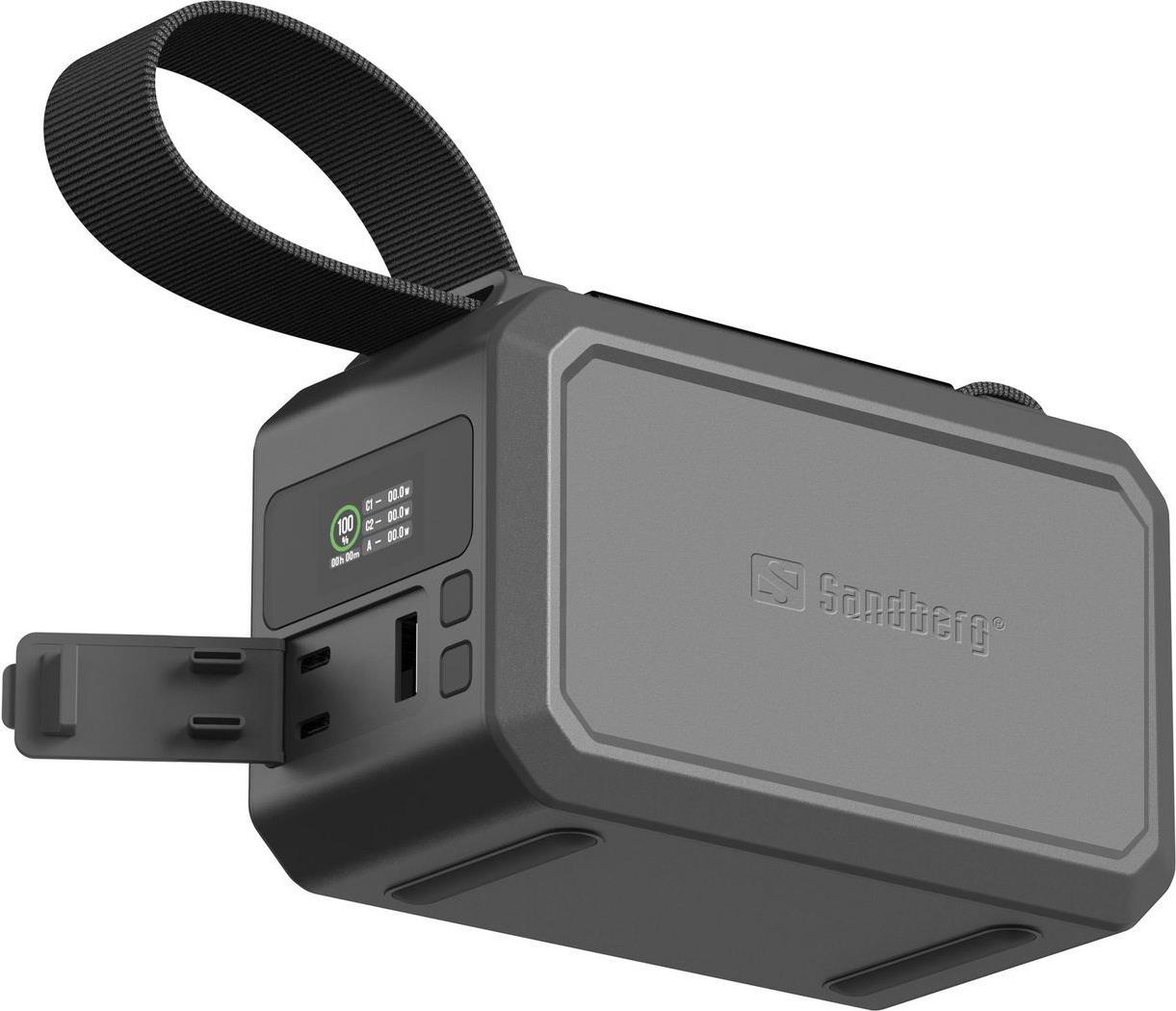SANDBERG Survivor - Powerbank - 40000 mAh - 154 Wh - 100 Watt - 5 A - QC 3.0 - 3 Ausgabeanschlussstellen (USB Typ A, 2 x USB-C) (421-14) von Sandberg