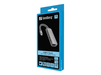 SANDBERG USB-C Dock HDMI + 2xUSB-A SANDBERG USB-C Dock HDMI + 2xUSB-A von Sandberg