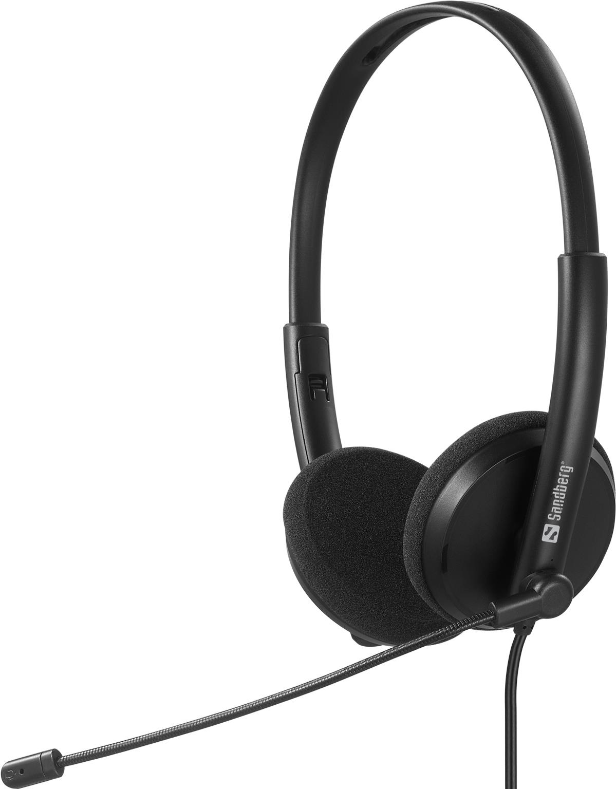 Sandberg USB-C Office Headset - Kabelgebunden - Büro/Callcenter - 20 - 20000 Hz - 110 g - Kopfhörer - Schwarz (126-46) von Sandberg