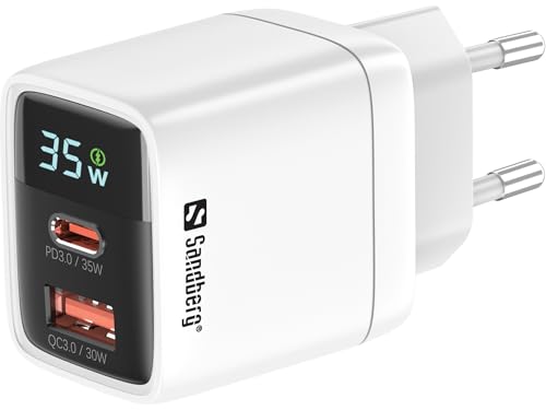 Sandberg 2in1 Charger 1xUSB-C 1xUSB 35W, 441-52 Sandberg 2in1 Charger 1xUSB-C 1xUSB 35W, 441-52 von Sandberg
