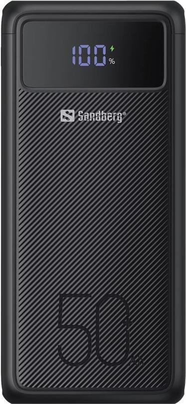 Sandberg Active - Powerbank - 50000 mAh - 185 Wh - 5 A - 3 Ausgabeanschlussstellen (USB) - auf Kabel: USB, USB-C (420-75) von Sandberg