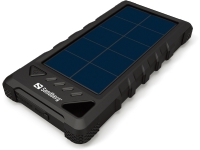 Sandberg Active Solar Powerbank 16000 - Solar-Powerbank Li-Ion 16000 mAh - 3,4 A - 2 USB-Ausgangsstecker - mit Kabel: USB-C (Output) von Sandberg
