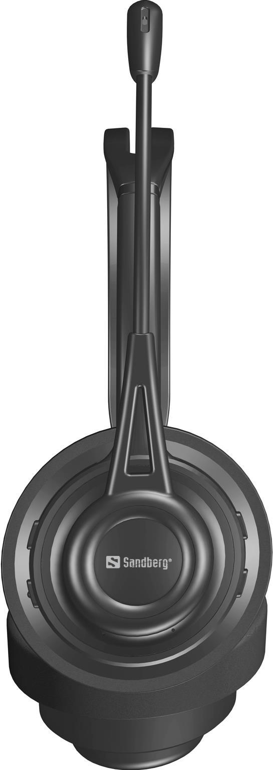 Sandberg Bluetooth Call Headset Kopfhörer Kabellos Kopfband Musik/Alltag Schwarz (126-43) von Sandberg