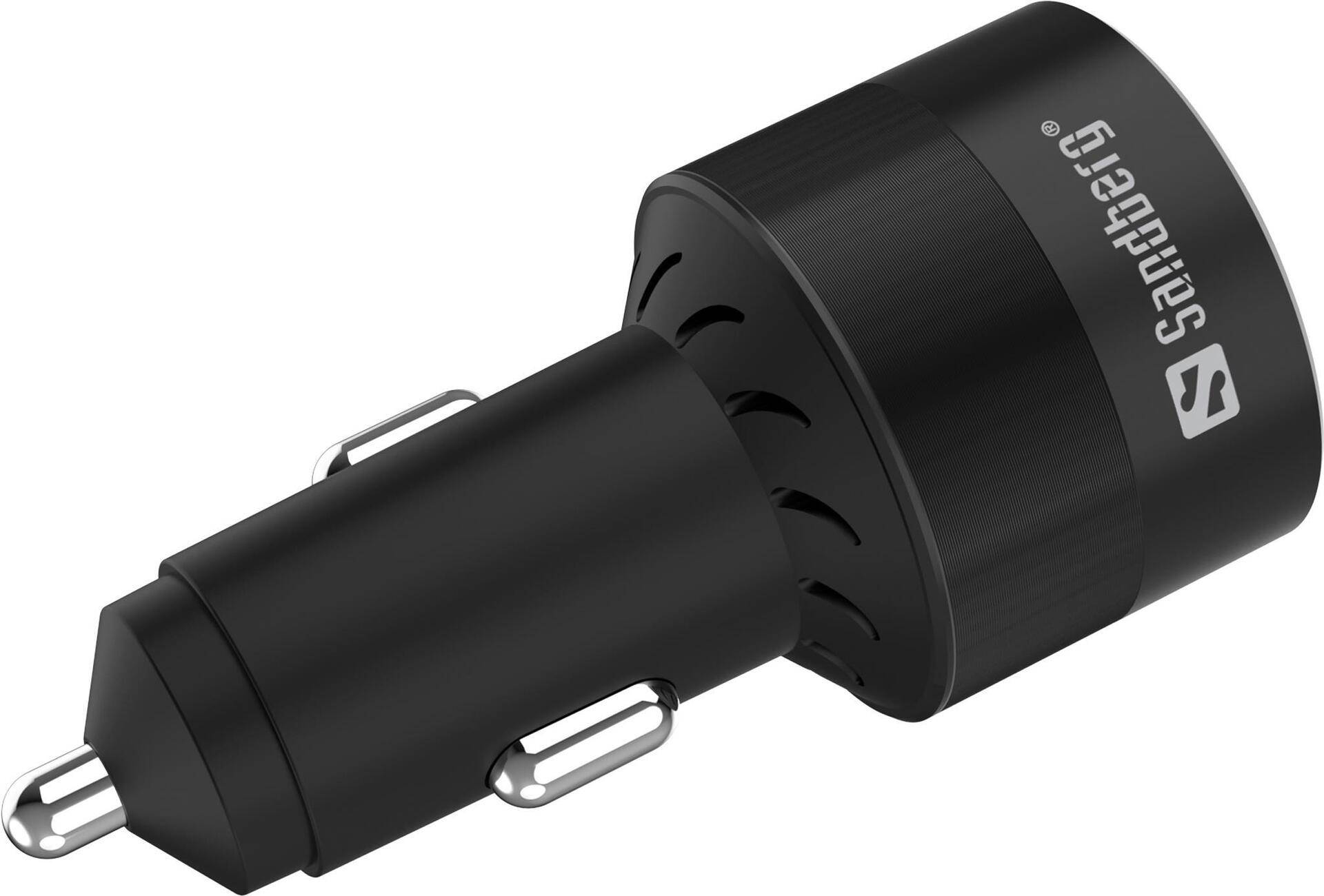 Sandberg Car Charger 3in1 130W USB-C PD - Auto - Zigarettenanzünder - 20 V - Schwarz (441-49) von Sandberg