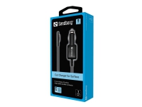 Sandberg Car Charger for Surface, Auto, Zigarettenanzünder, 15 V, 1 m, Schwarz von Sandberg