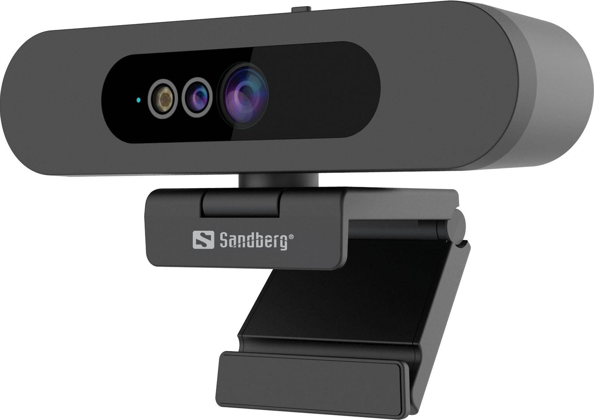Sandberg Face-ID Webcam 2 - 2 MP - 1920 x 1080 Pixel - Full HD - 30 fps - 640x480@30fps - 1280x720@30fps - 1920x1080@30fps - 80° (134-40) von Sandberg