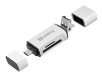 Sandberg - Kartenleser (SD, microSD) - micro USB / USB / USB-C von Sandberg