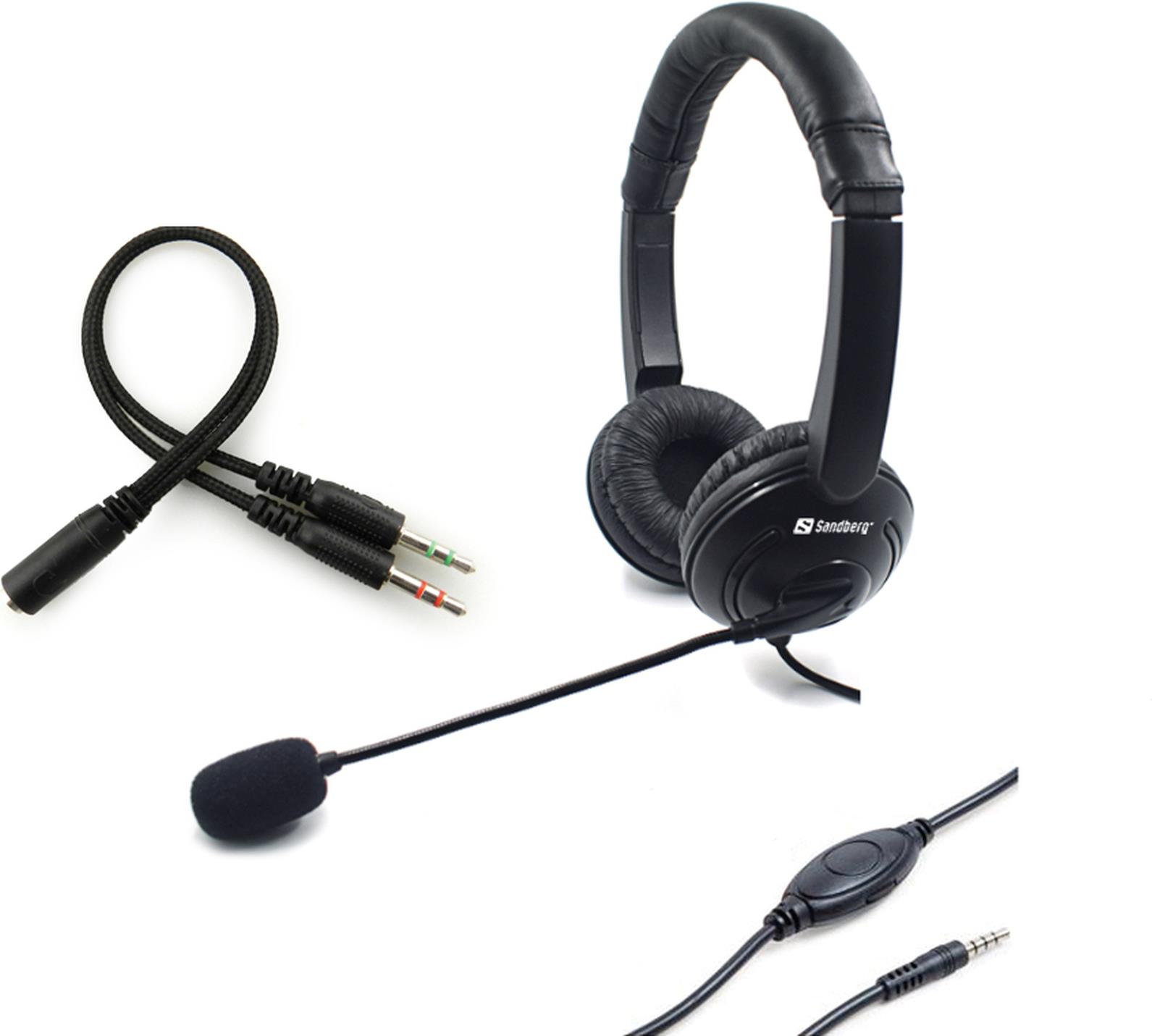 Sandberg MiniJack Headset Saver. Produkttyp: Kopfhörer, Tragestil: Kopfband, Empfohlene Nutzung: Anrufe & Musik. Übertragungstechnik: Verkabelt. Position Kopfhörerlautsprecher: Ohraufliegend, Kopfhörerfrequenz: 20 - 20000 Hz, Impedanz: 32 Ohm. Mikrofon-Typ: Boom, Mikrofon-Frequenz: 30 - 16000 Hz, Mikrofon-Empfindlichkeit: -58 dB. Audio-Adapter enthalten: 2 x 3.5 mm (326-15) von Sandberg